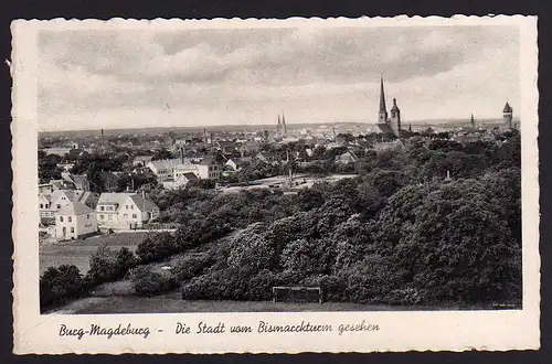 43896 AK Burg Magdeburg vom Bismarkturm gesehen 1942