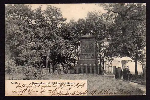 43450 AK Wesel Denkmal Schillingsche Offiziere