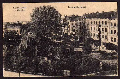 37406 AK Landsberg an der Warthe Gorzow Wielkopolski 1921 Bismarckstrasse