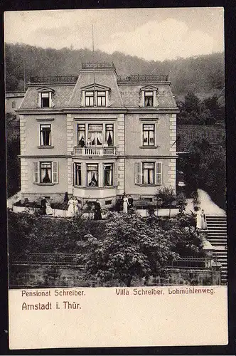 37165 AK Arnstadt i. Thüringen Villa Schreiber Lohmühle um 1910