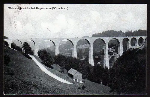 36370 AK Weissbachbrücke bei Degersheim 1918 Kanton St. Gallen Schweiz