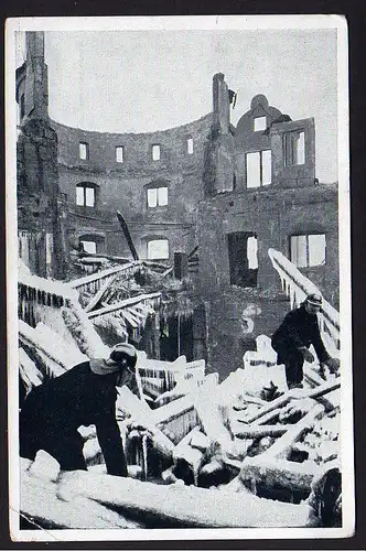 36657 AK Stuttgart Dezember 1931 Brandkatastrophe Altes Schloss