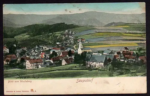 36681 AK Saupsdorf Blick vom Wacheberg Wachberg 1907