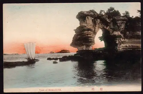 36791 AK Matsushima Japan Felsen Felsentor Arch um 1910
