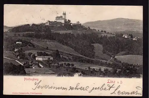 36769 AK Pöstlingberg Linz Donau 1898