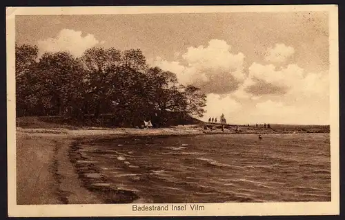 36798 AK Badestrand Insel Vilm um 1920