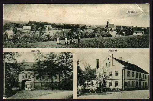 36991 AK Kiebitz Rittergut Gasthof Panorama um 1920