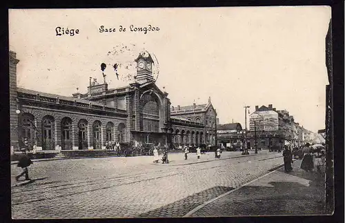 37066 AK Liege Gare de Longdoz Platz Aus militärischen Gründen verzögert 1915