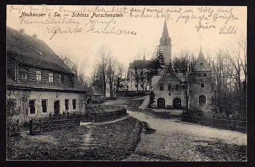 35813 AK Neuhausen Sa. Schloss Purschenstein 1922