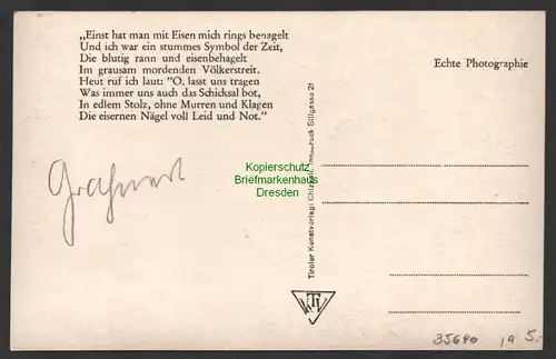 35640 AK  Innsbruck Berg Isel Der eiserne Blumenteufel um 1935