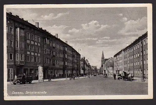 35776 AK Dessau 1954 Zerbsterstraße nach 1945 neuerbaut