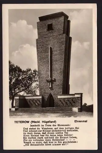 36194 AK Teterow Ehrenmahl Vollbild um 1940