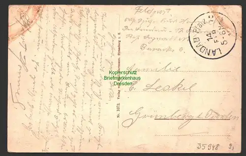 35948 AK Landau in der Pfalz " An 44 " Villa Villen Straße 1915