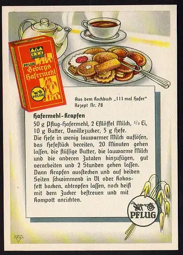 36277 AK Pflug Hafermark Dippoldiswalde Louis Schmidt um 1940 Reklame Werbung