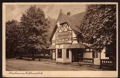 36337 AK Sternhaus im Lechlumerholz 1929 bei Wolfenbüttel