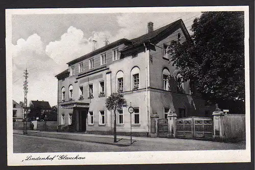 35790 AK Glauchau Restaurant Lindenhof A. Hammer um 1925