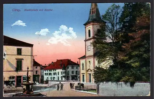 35663 AK Cirey Markt Marktplatz Kirche 1917