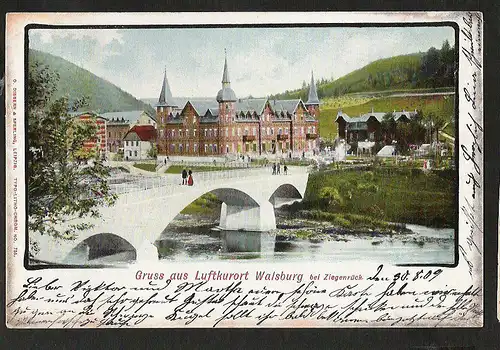 21841 AK Walsburg bei Ziegenrück Eßbach 1909