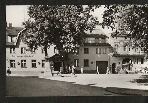 20567 AK Bukow Märk. Schweiz 1967 HOG Linden Hotel am Markt Gaststätte