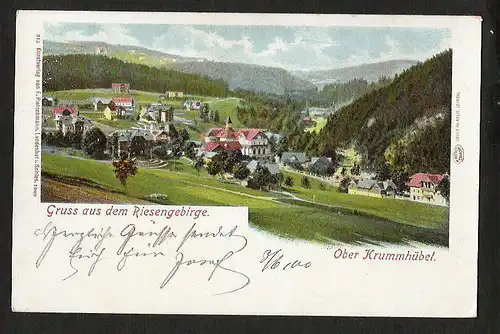 20783 AK Riesengebirge Ober Krummhübel 1900 Spindelmühle