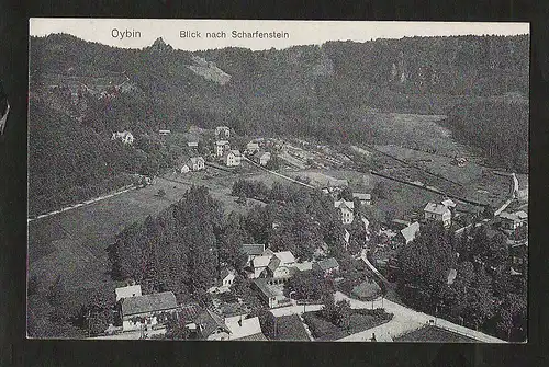 20879 AK Oybin Blick nach Scharfenstein 1923 EF 400 Mark Nr. 271