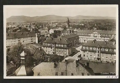 20770 AK Landau in der Pfalz 1935 Fotokarte Panorama