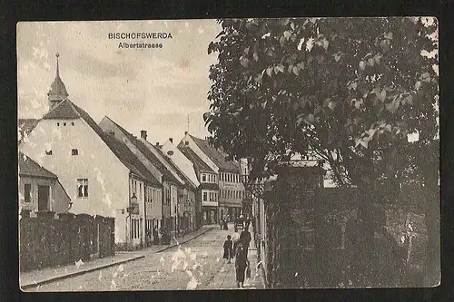 20897 AK Bischofswerda 1915 Albertstrasse Feldpost Rekrutendepot