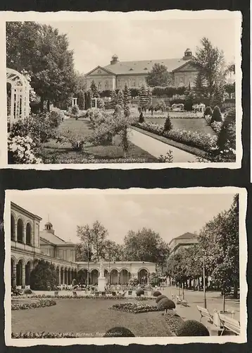 20834 2 AK Bad Kissingen Rosengarten Regentenbau Kurhaus um 1930