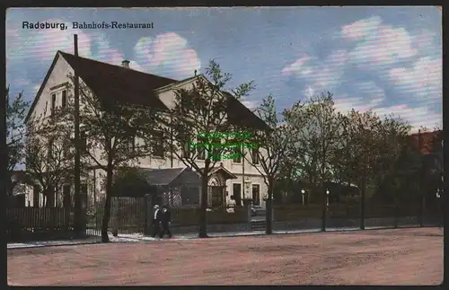 155050 AK Radeburg Bahnhofs Restaurant 1919