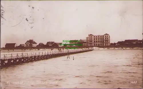 152530 AK Nordseebad Duhnen Cuxhaven Seebrücke Strand 1928