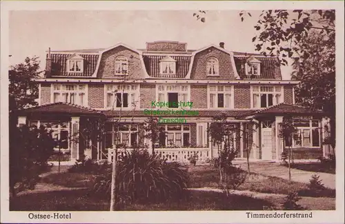 152341 AK Timmendorferstrand Timmendorfer Strand um 1920 Ostsee Hotel