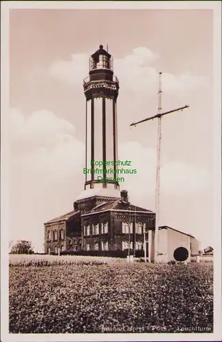 152375 AK Niechorze Seebad Horst um 1935 Leuchtturm