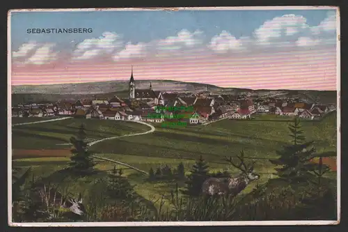 151874 AK Sebastiansberg 1928 Panorama Hora Svateho Sebestiana