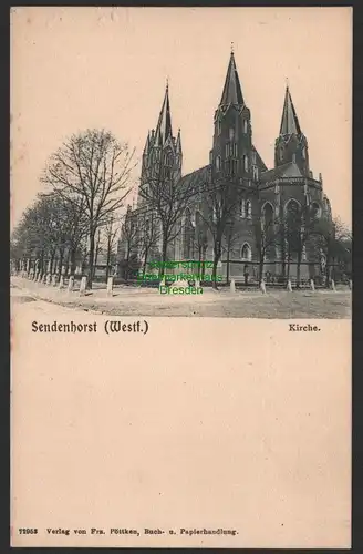 151883 AK Sendenhorst Westf. Kirche um 1905