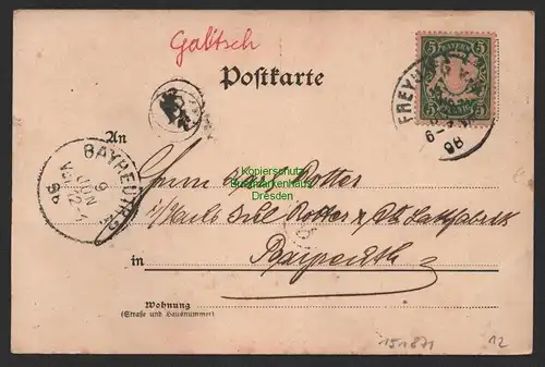 151871 AK Freyung Bayern 1898 Wolfstein Buchbergerleithe Verlag Alphons Adolph