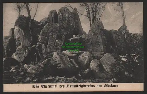 151478 AK Friedrichroda Das Ehrenmal des Rennsteigvereins am Glöckner 1937