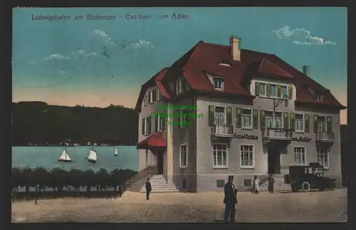 151429 AK Ludwigshafen am Bodensee 1916 Gasthaus zum Adler Zensur Konstanz