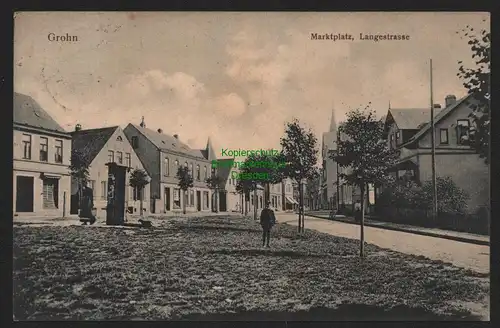 150538 AK  Grohn Bremen Vegesack 1912 Marltplatz Langestrasse