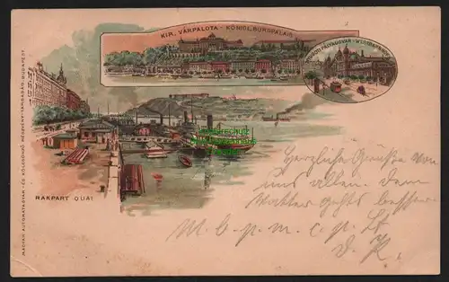 150763 AK Varpalota Ungarn Komitat Veszprem Litho 1898 verwendet in Cöln