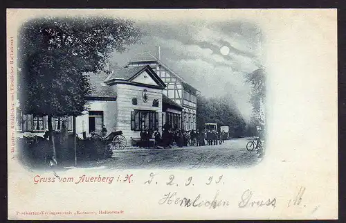 62331 AK Hotel Auerberg Harz 1899 Gasthaus Josephshöhe A. Maigatter