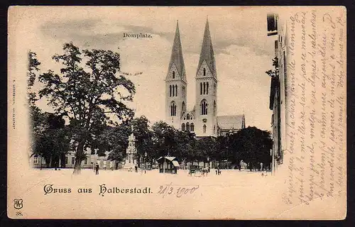 50435 AK Halberstadt 1900 Domplatz