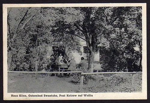 50533 AK Swantuhz Post Kolzow auf Wollin Haus Klien 1931