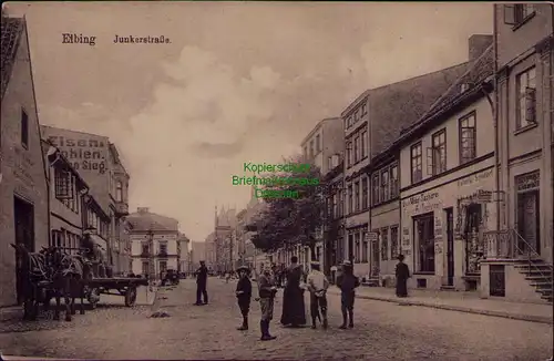 156765 AK Elbing Elblag 1915 Junkerstraße Möbel Tischlerei