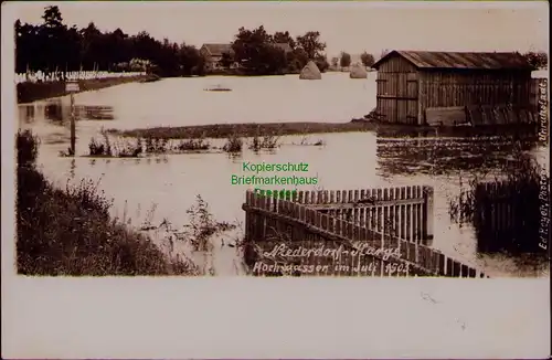 156793 AK Kargowa Unruhstadt Karge Niederdorf Fotokarte Hochwasser im Juli 1903