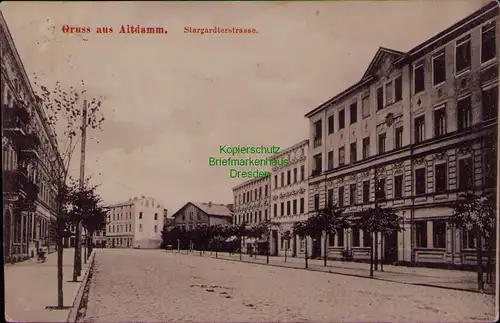 156830 AK Altdamm 1913 Dabie Stettin Stargardterstrasse