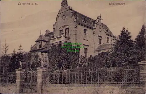 156861 AK Crossen an der Oder Krosno Odrzanskie Seminarheim um 1920