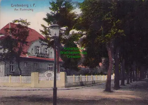 156933 AK Gryfice Greifenberg in Pommern 1915 Am Poetensteig Vereinslazarett