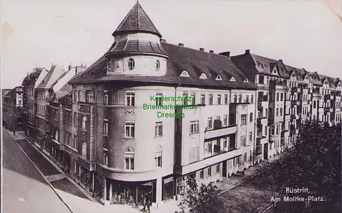 157027 AK Cüstrin Küstrin 1935 Fotokarte Am Moltke Platz