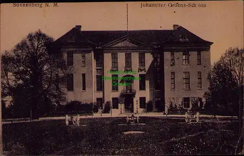 156810 AK Sonnenburg Neumark 1925 Johanniter Ordens Schloß Slonsk