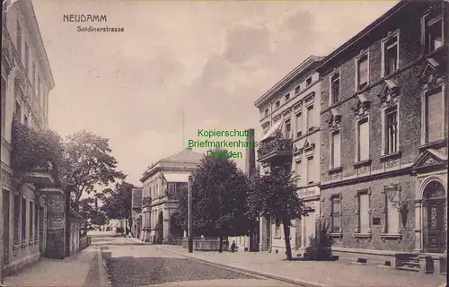 156902 AK Neudamm Debno Soldiner Straße Schleiferei Oftow 1907